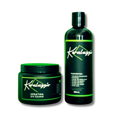 Paquete Básico Keratina en Crema Keralazzio con shampoo