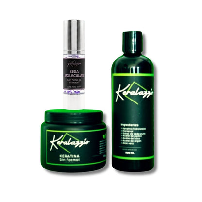 Kit Keratina en Crema con Seda Molecular Keralazzio