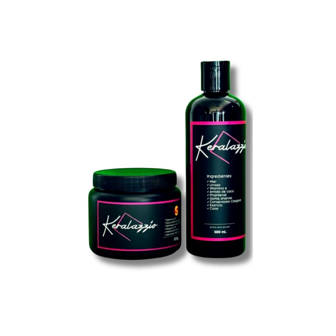 Paquete Básico Activador de Rizos Keralazzio con shampoo